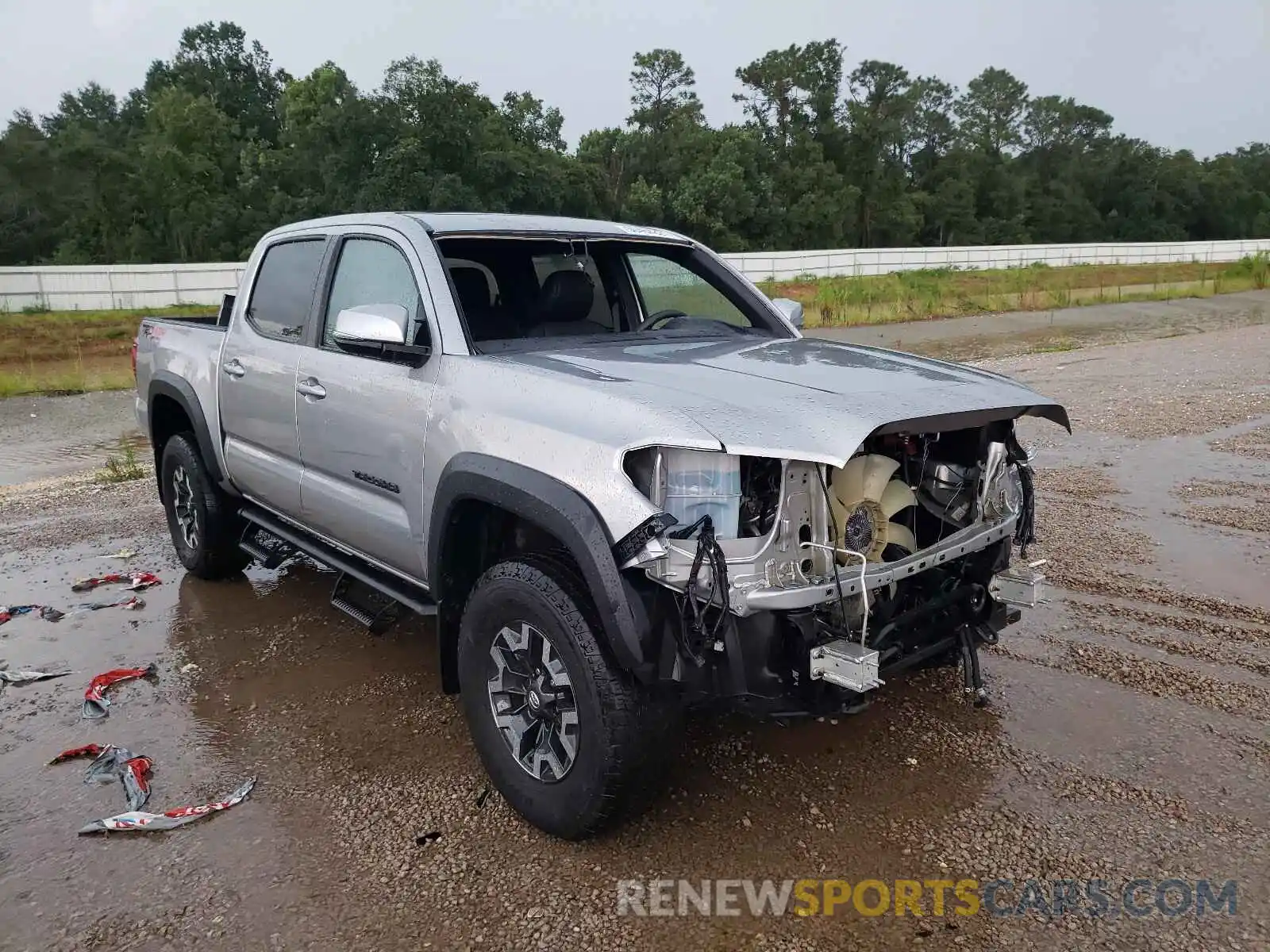 1 Photograph of a damaged car 5TFCZ5AN2KX177833 TOYOTA TACOMA 2019