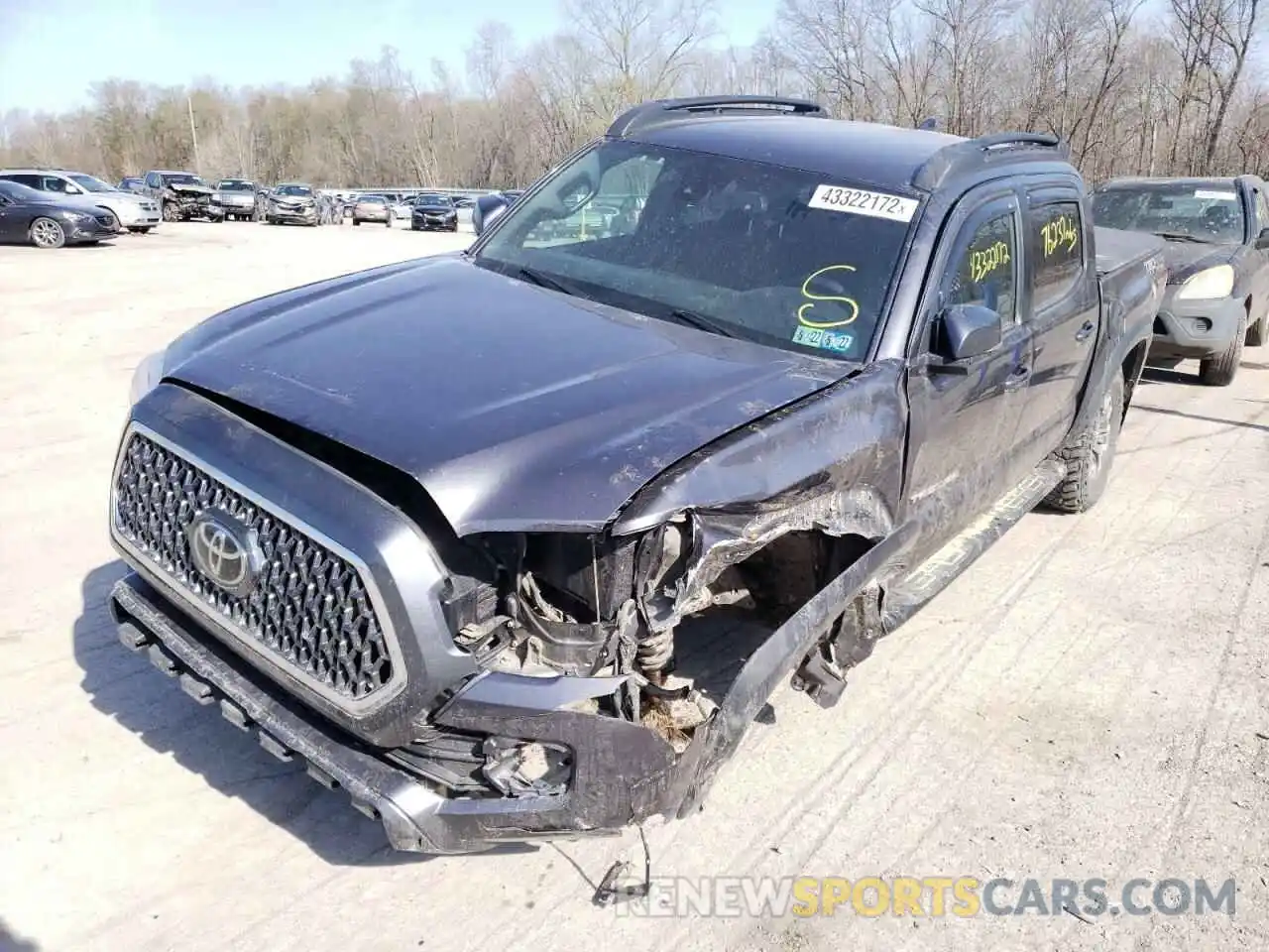 2 Photograph of a damaged car 5TFCZ5AN2KX178139 TOYOTA TACOMA 2019