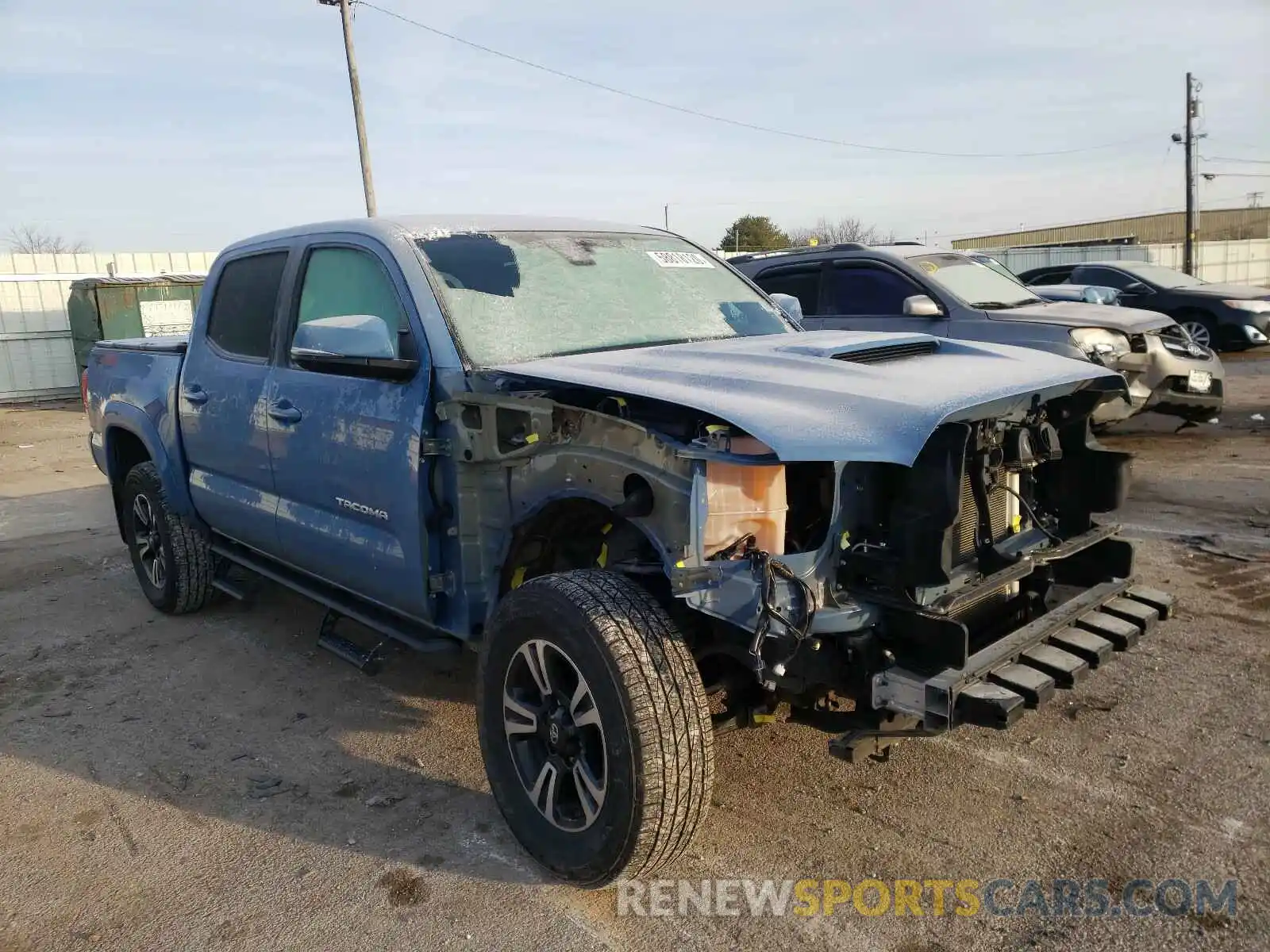 1 Photograph of a damaged car 5TFCZ5AN2KX182031 TOYOTA TACOMA 2019