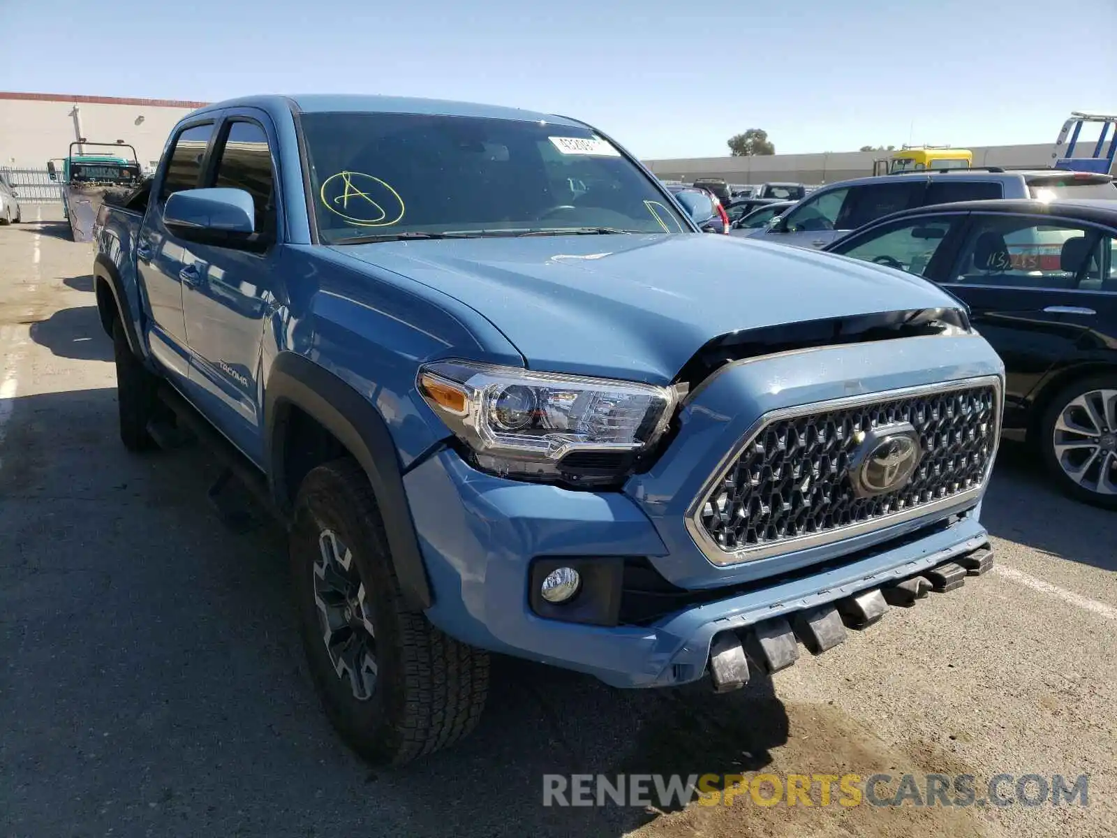 1 Photograph of a damaged car 5TFCZ5AN2KX183776 TOYOTA TACOMA 2019