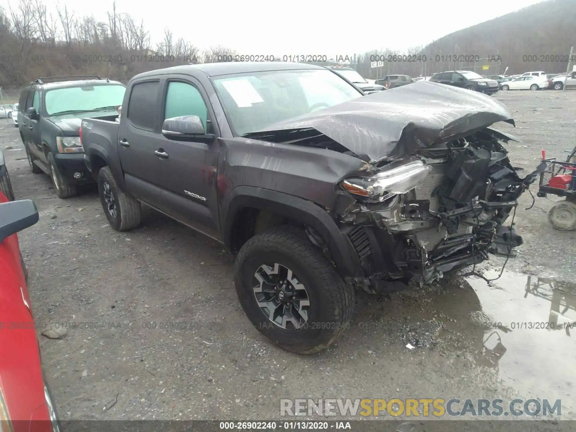 1 Photograph of a damaged car 5TFCZ5AN2KX185611 TOYOTA TACOMA 2019