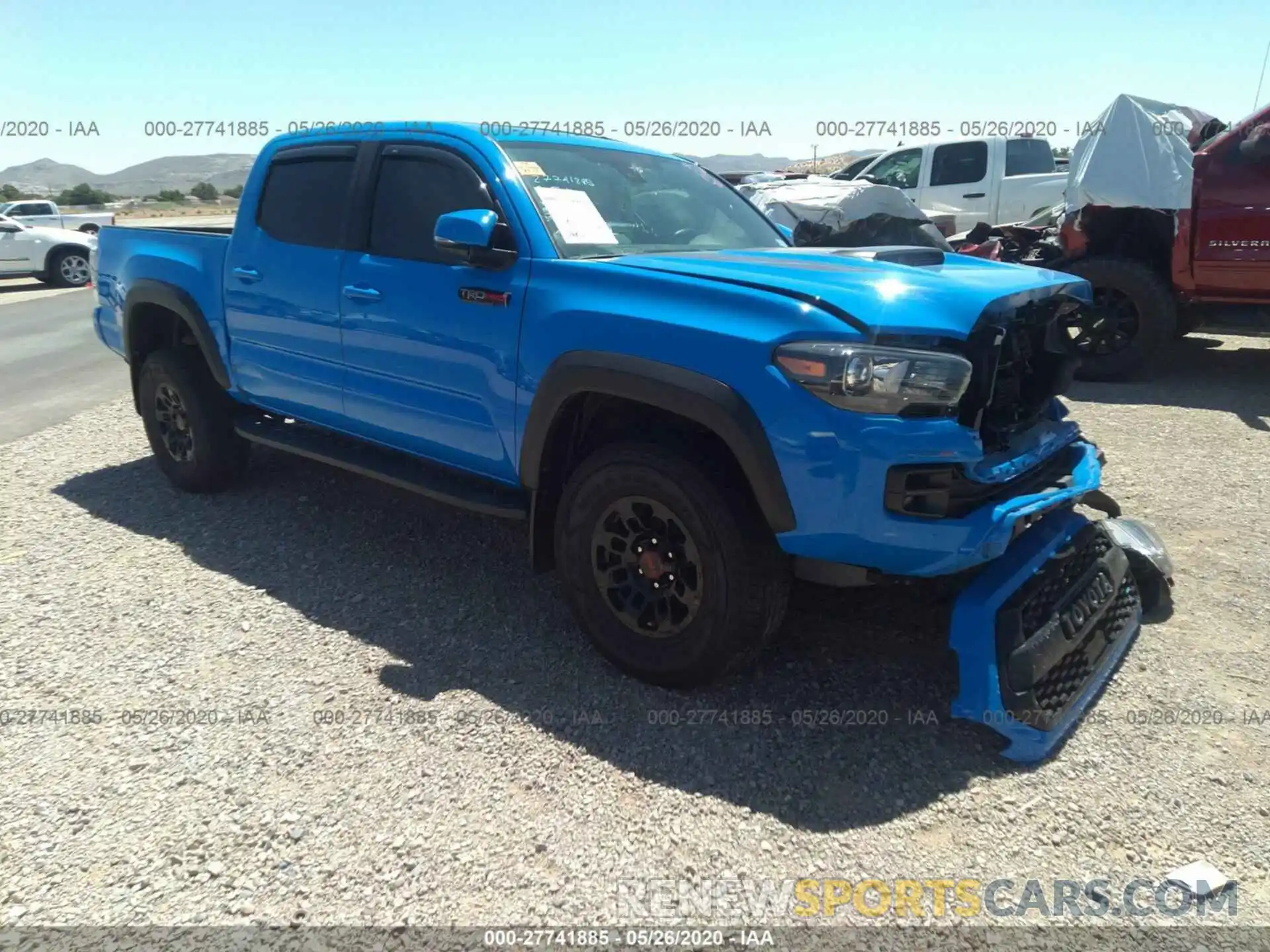 1 Photograph of a damaged car 5TFCZ5AN2KX186693 TOYOTA TACOMA 2019