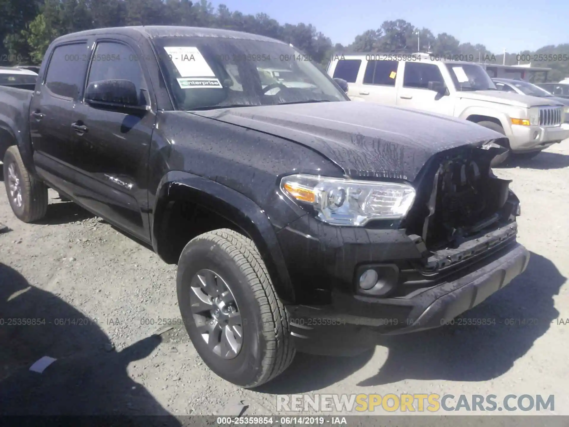 1 Photograph of a damaged car 5TFCZ5AN2KX190677 TOYOTA TACOMA 2019