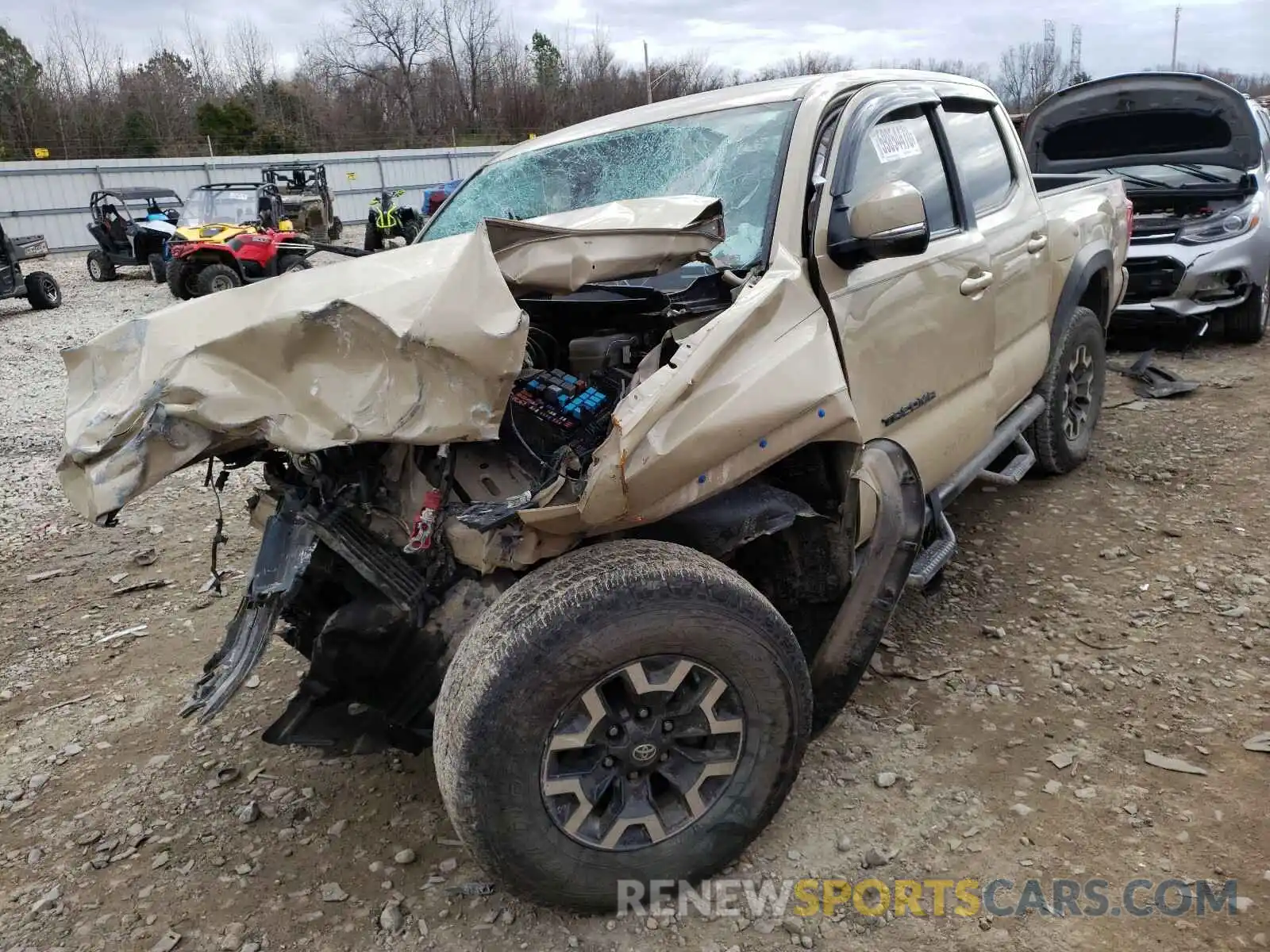 2 Photograph of a damaged car 5TFCZ5AN2KX194499 TOYOTA TACOMA 2019