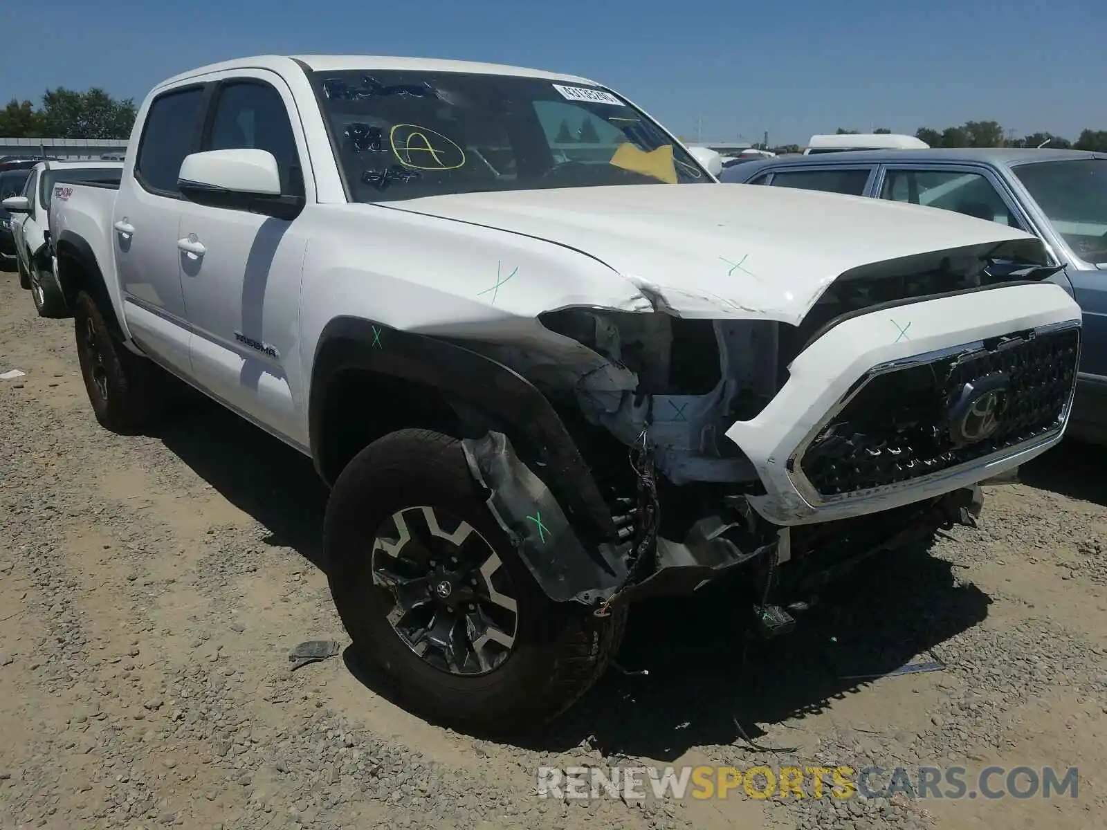 1 Photograph of a damaged car 5TFCZ5AN2KX197791 TOYOTA TACOMA 2019