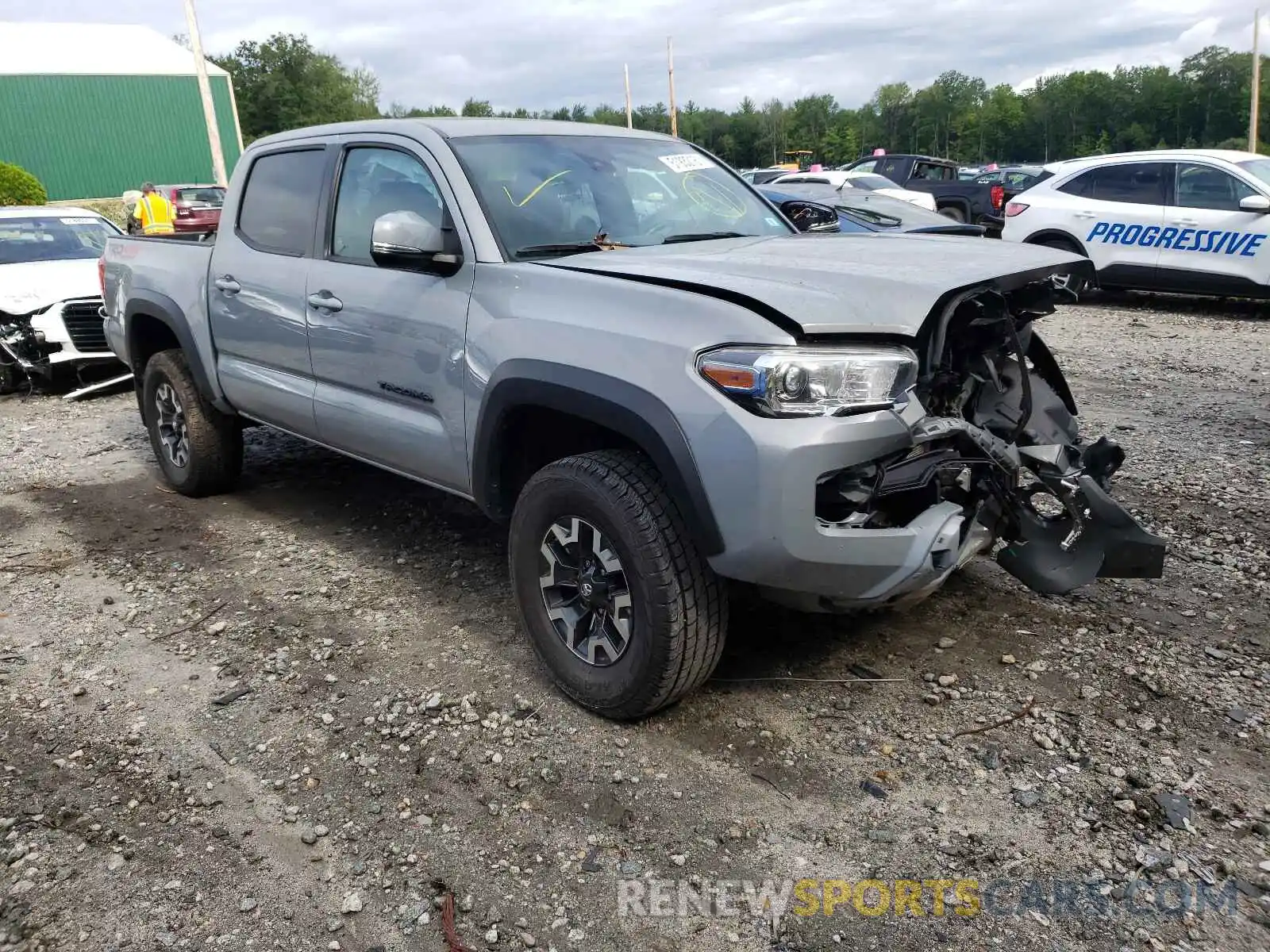 1 Photograph of a damaged car 5TFCZ5AN3KX165559 TOYOTA TACOMA 2019