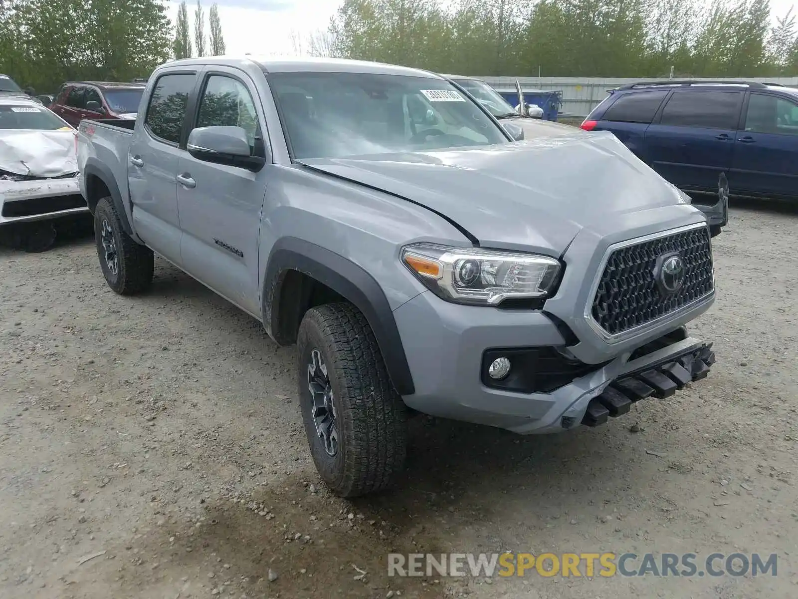 1 Photograph of a damaged car 5TFCZ5AN3KX165870 TOYOTA TACOMA 2019