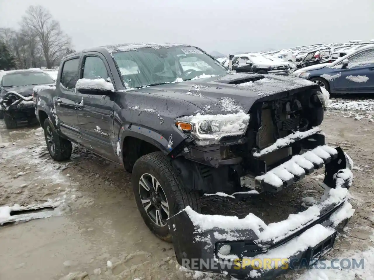 1 Photograph of a damaged car 5TFCZ5AN3KX168722 TOYOTA TACOMA 2019