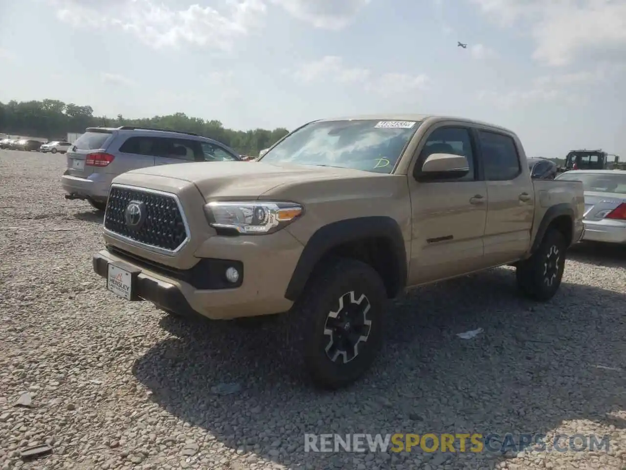 2 Photograph of a damaged car 5TFCZ5AN3KX172222 TOYOTA TACOMA 2019