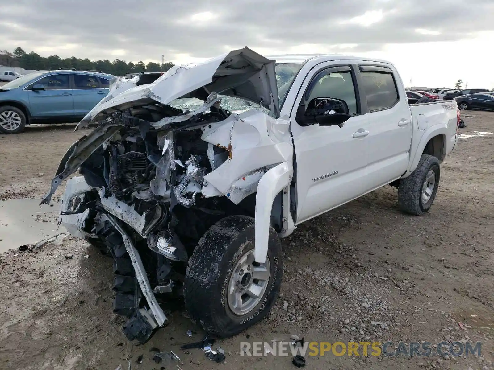 2 Photograph of a damaged car 5TFCZ5AN3KX176027 TOYOTA TACOMA 2019