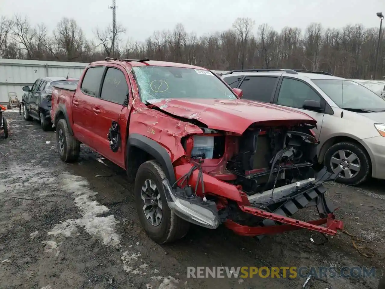 1 Photograph of a damaged car 5TFCZ5AN3KX176206 TOYOTA TACOMA 2019