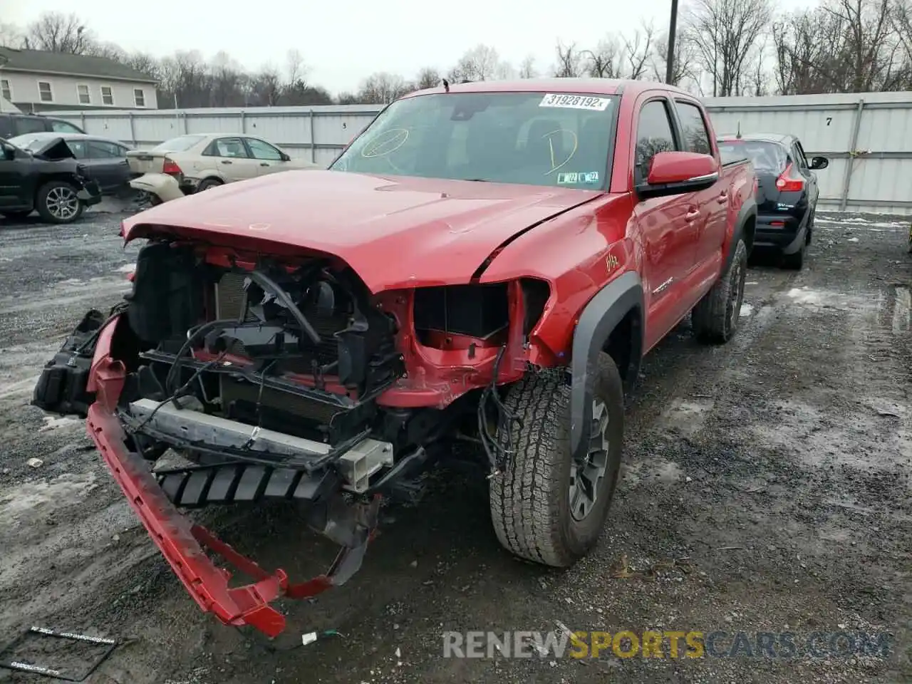 2 Photograph of a damaged car 5TFCZ5AN3KX176206 TOYOTA TACOMA 2019