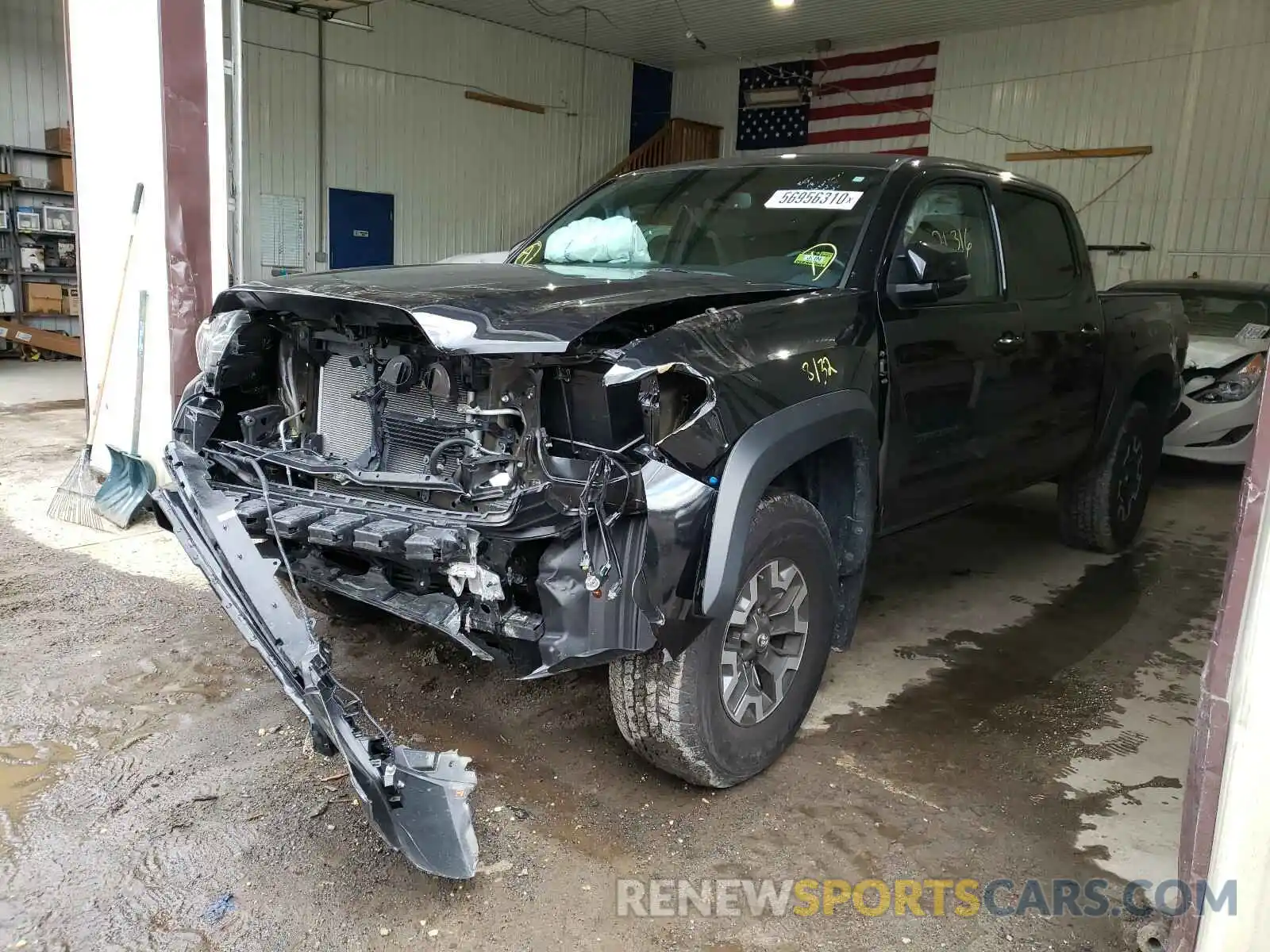 2 Photograph of a damaged car 5TFCZ5AN3KX178098 TOYOTA TACOMA 2019