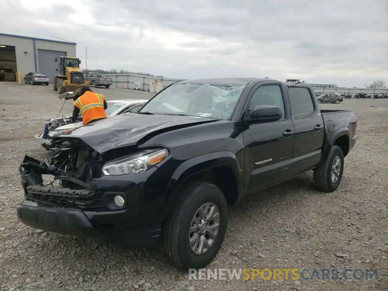 2 Photograph of a damaged car 5TFCZ5AN3KX179316 TOYOTA TACOMA 2019