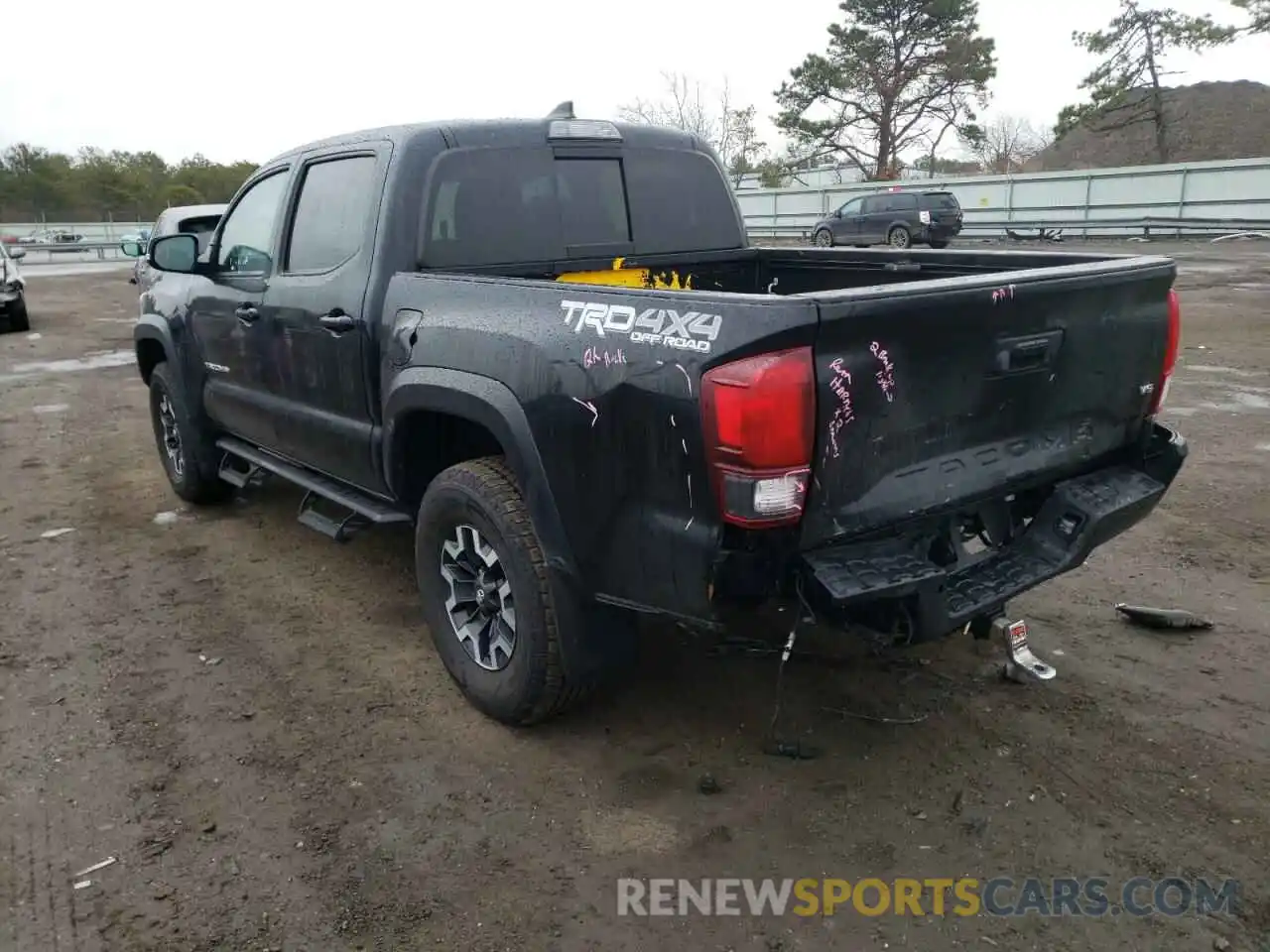 3 Photograph of a damaged car 5TFCZ5AN3KX190249 TOYOTA TACOMA 2019