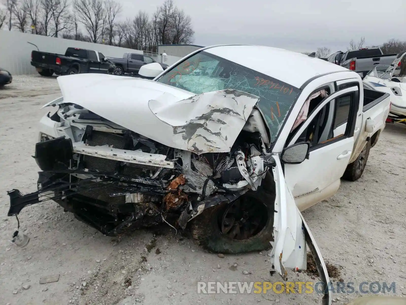 2 Photograph of a damaged car 5TFCZ5AN3KX195130 TOYOTA TACOMA 2019