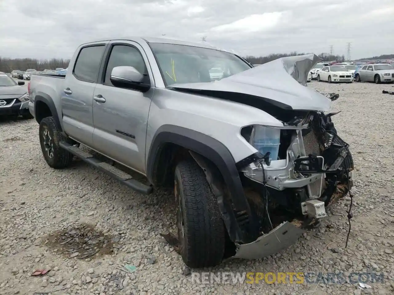 1 Photograph of a damaged car 5TFCZ5AN3KX197296 TOYOTA TACOMA 2019