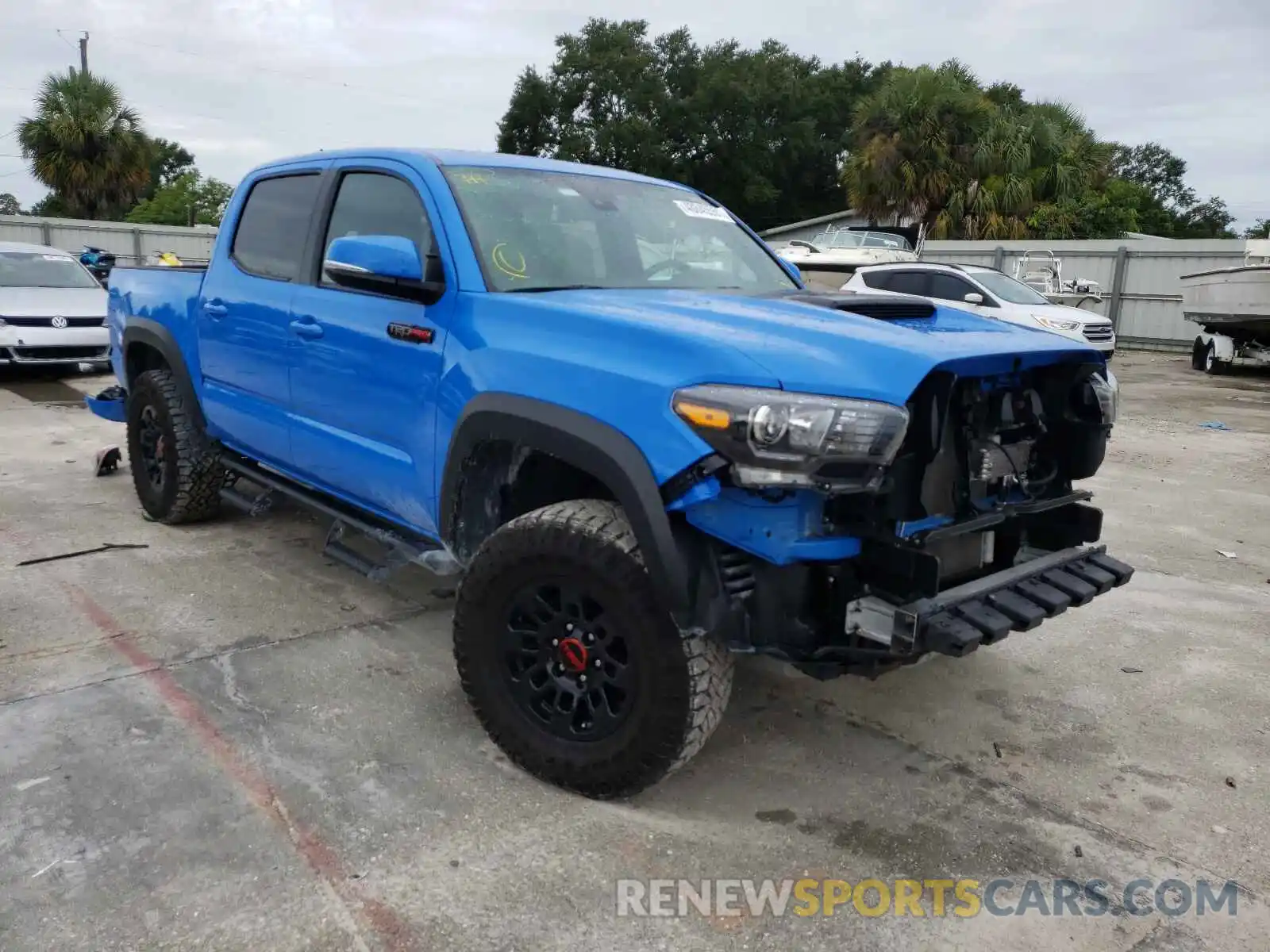 1 Photograph of a damaged car 5TFCZ5AN3KX201959 TOYOTA TACOMA 2019