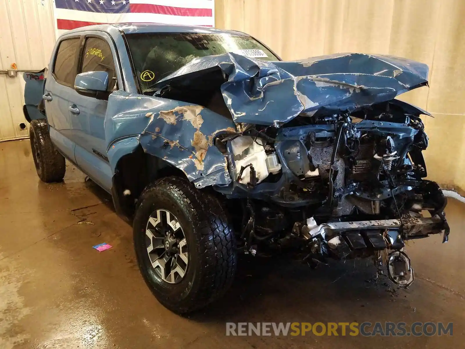 1 Photograph of a damaged car 5TFCZ5AN3KX204358 TOYOTA TACOMA 2019