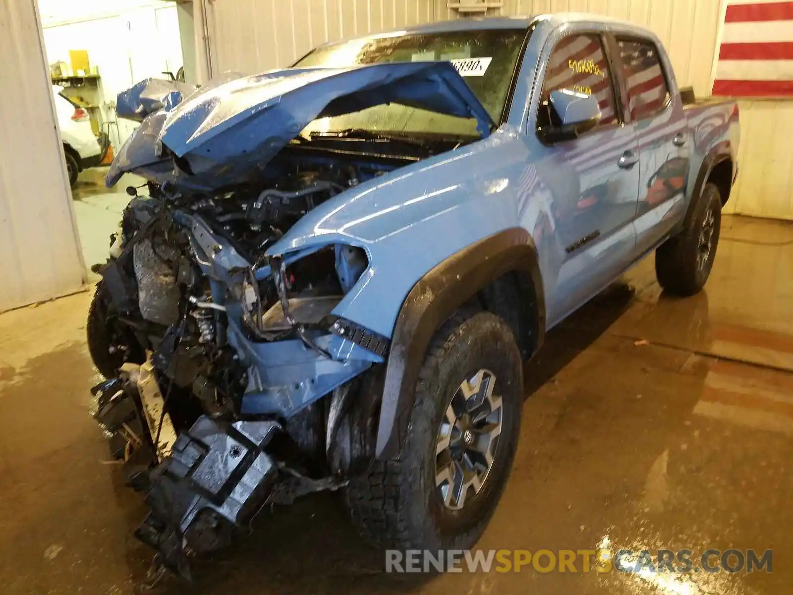 2 Photograph of a damaged car 5TFCZ5AN3KX204358 TOYOTA TACOMA 2019