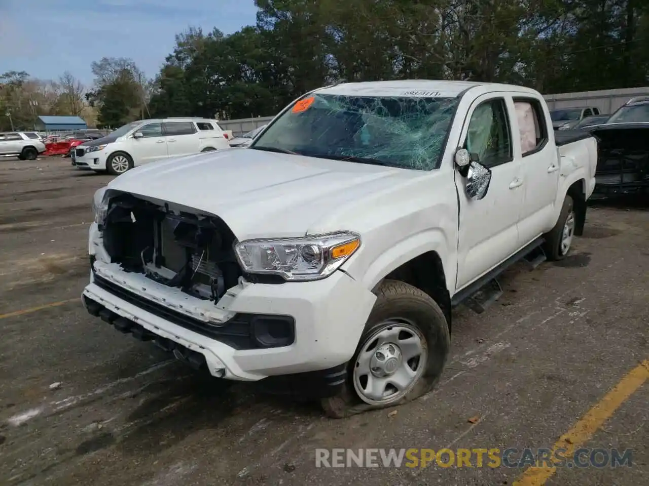 2 Photograph of a damaged car 5TFCZ5AN3KX204893 TOYOTA TACOMA 2019