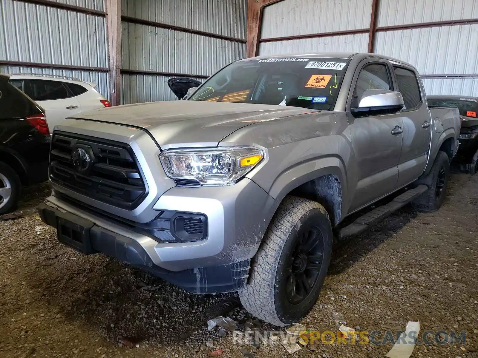 2 Photograph of a damaged car 5TFCZ5AN3KX207809 TOYOTA TACOMA 2019