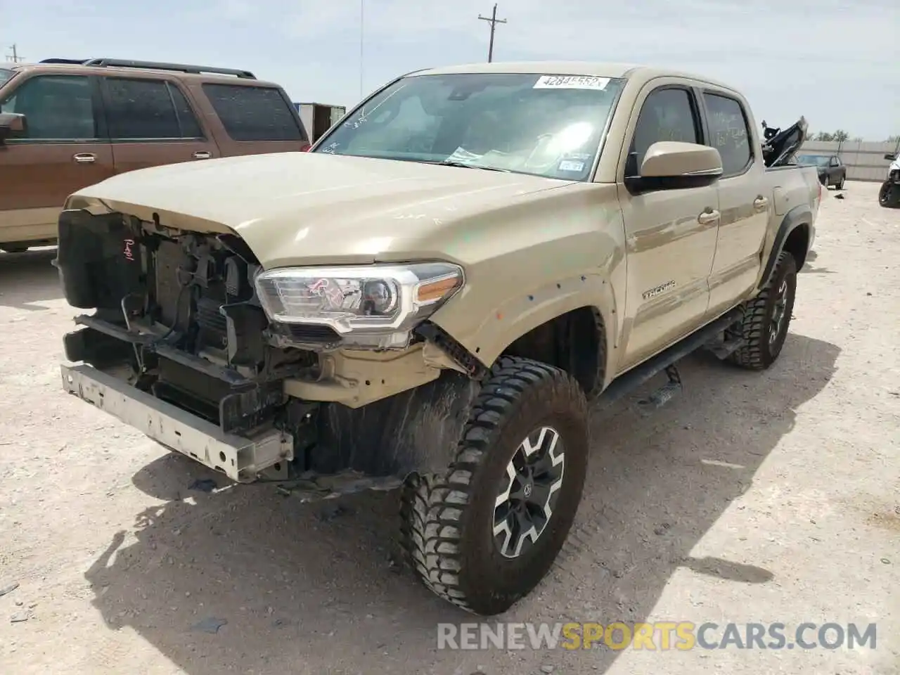 2 Photograph of a damaged car 5TFCZ5AN4KX166140 TOYOTA TACOMA 2019