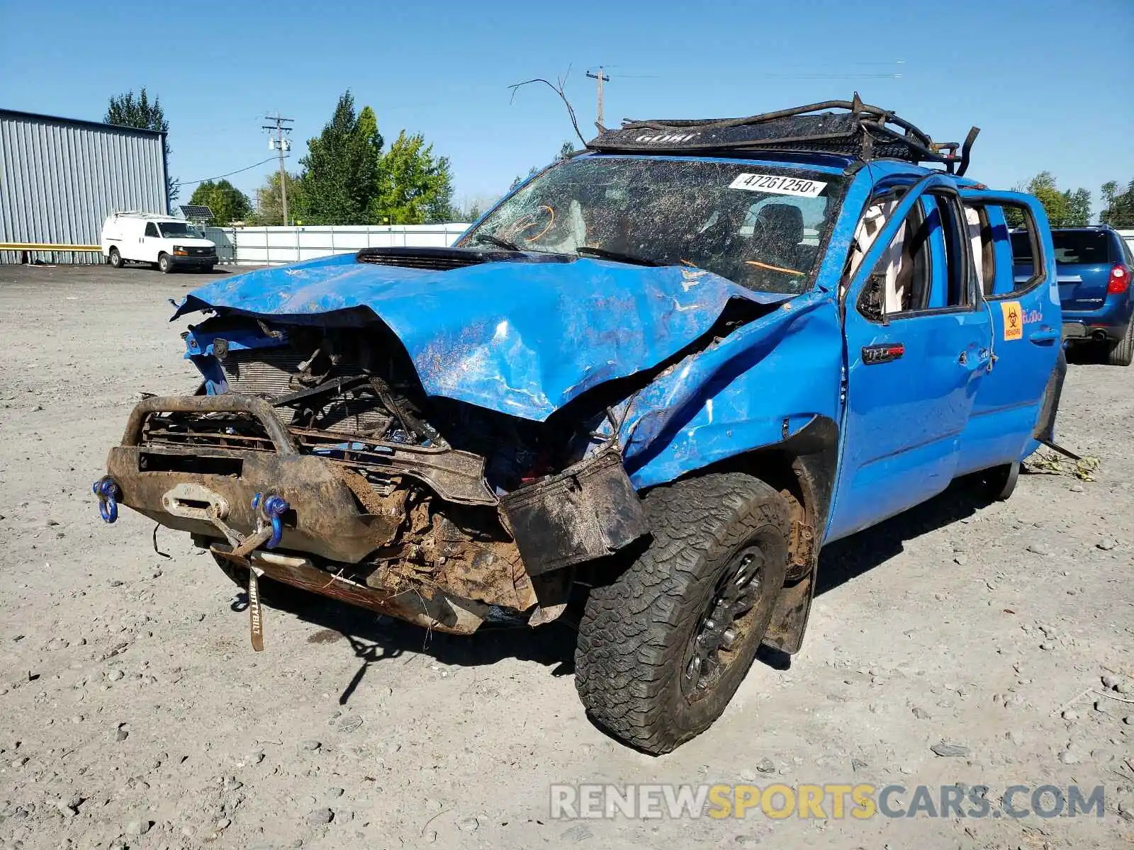 2 Photograph of a damaged car 5TFCZ5AN4KX166459 TOYOTA TACOMA 2019