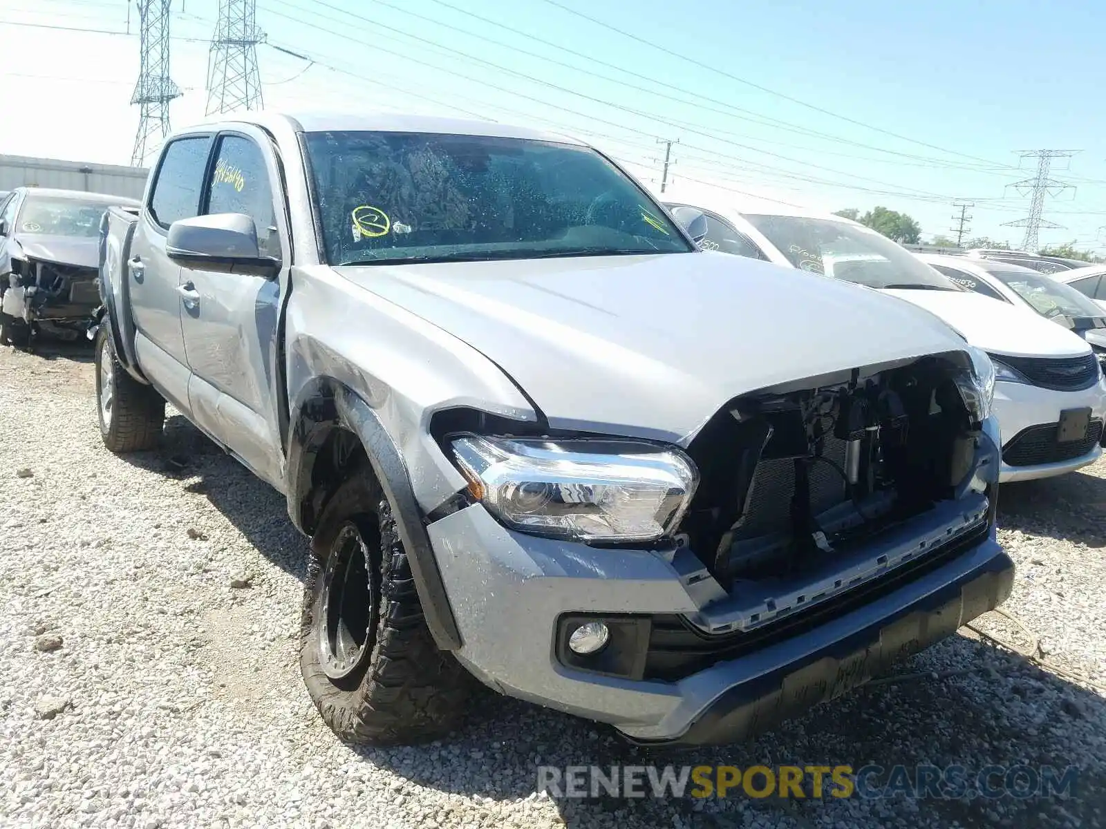 1 Photograph of a damaged car 5TFCZ5AN4KX170124 TOYOTA TACOMA 2019