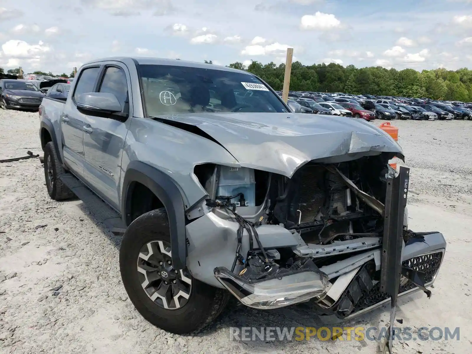 1 Photograph of a damaged car 5TFCZ5AN4KX171726 TOYOTA TACOMA 2019