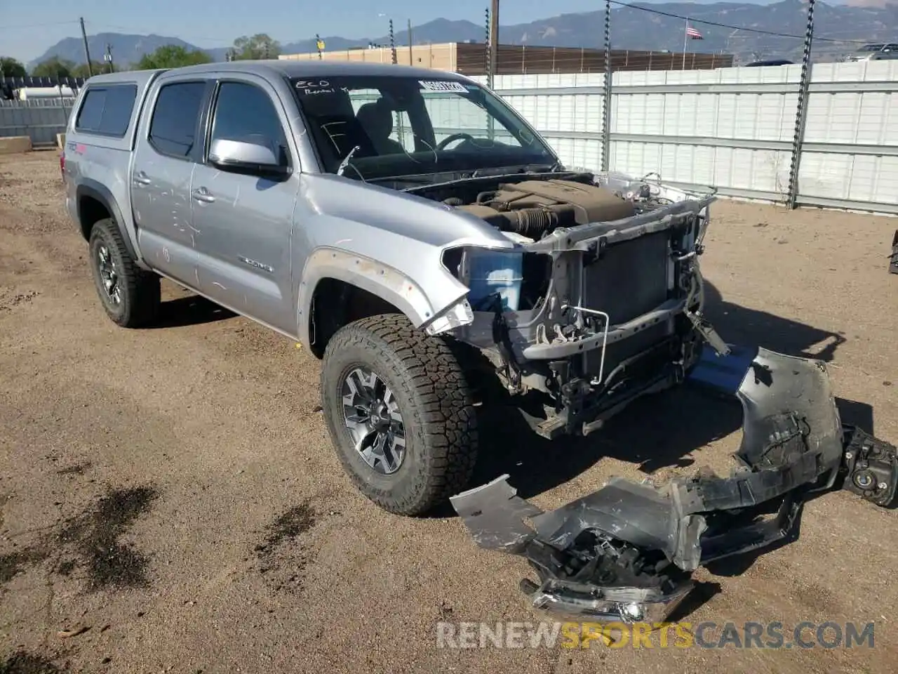 1 Photograph of a damaged car 5TFCZ5AN4KX172181 TOYOTA TACOMA 2019