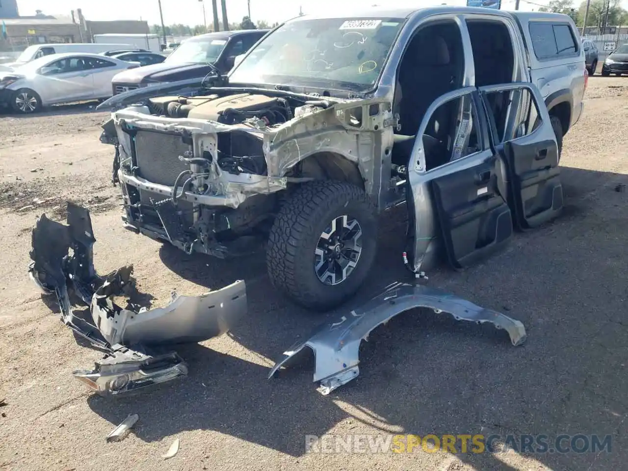 2 Photograph of a damaged car 5TFCZ5AN4KX172181 TOYOTA TACOMA 2019