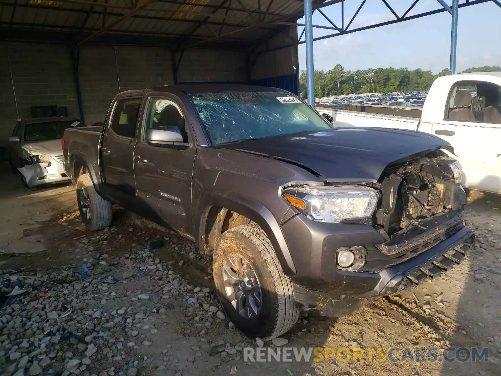 1 Photograph of a damaged car 5TFCZ5AN4KX177106 TOYOTA TACOMA 2019