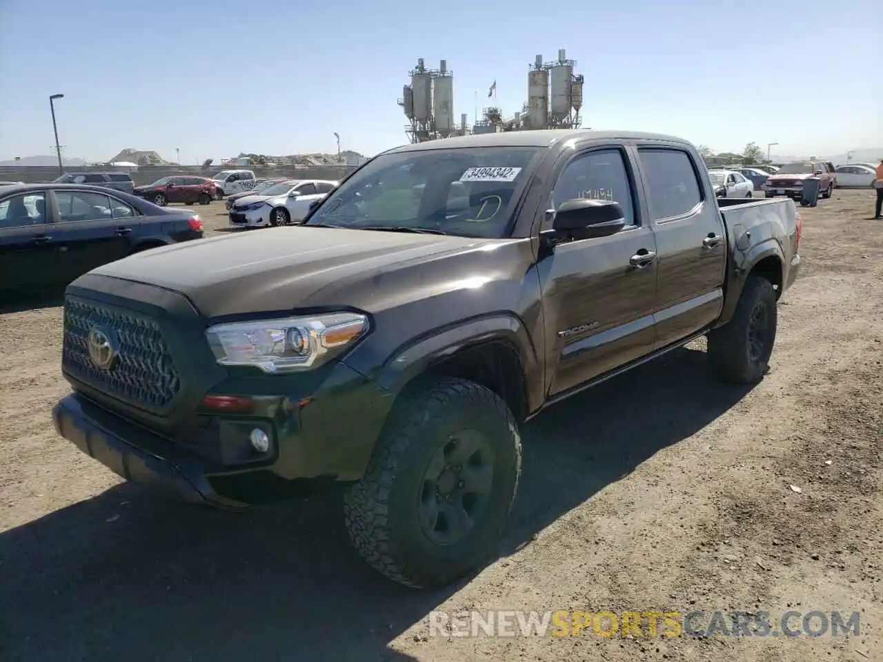 2 Photograph of a damaged car 5TFCZ5AN4KX181883 TOYOTA TACOMA 2019