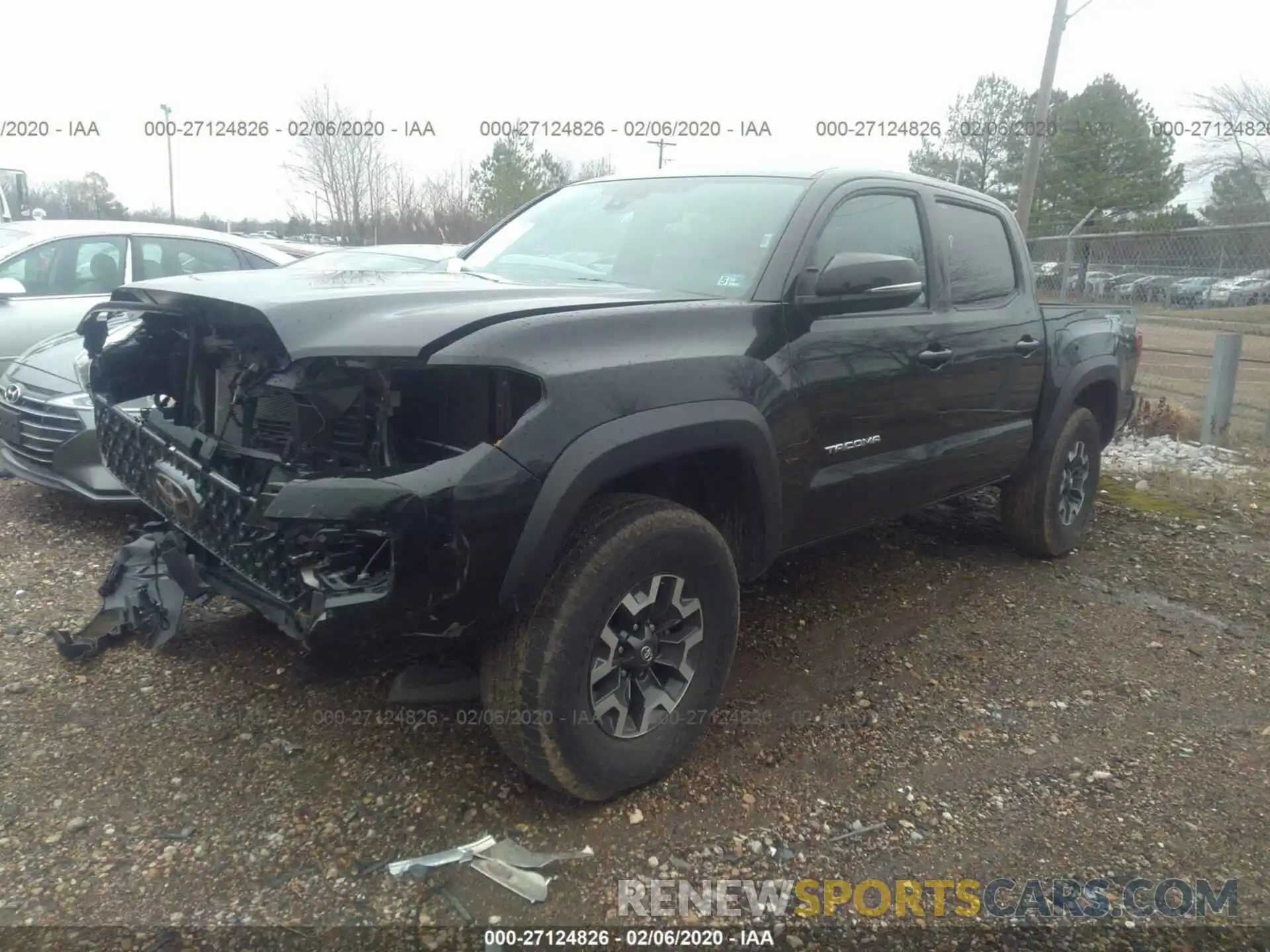 2 Photograph of a damaged car 5TFCZ5AN4KX190373 TOYOTA TACOMA 2019