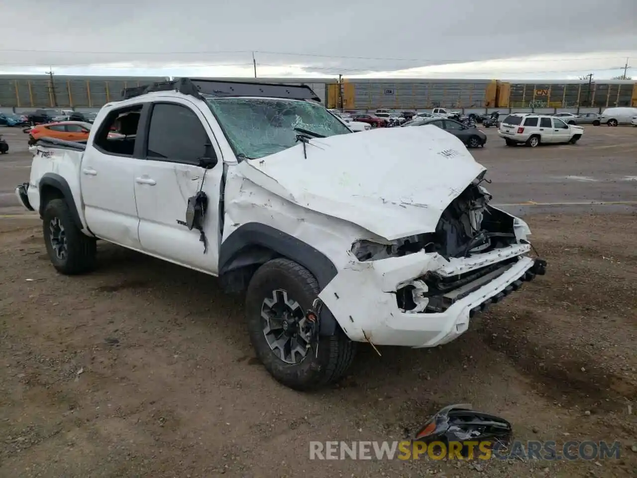 1 Photograph of a damaged car 5TFCZ5AN4KX201114 TOYOTA TACOMA 2019