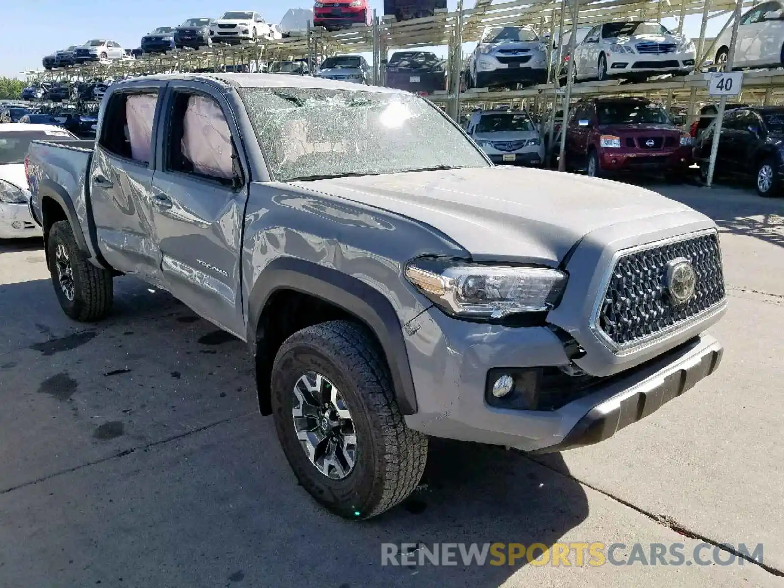 1 Photograph of a damaged car 5TFCZ5AN5KX172979 TOYOTA TACOMA 2019