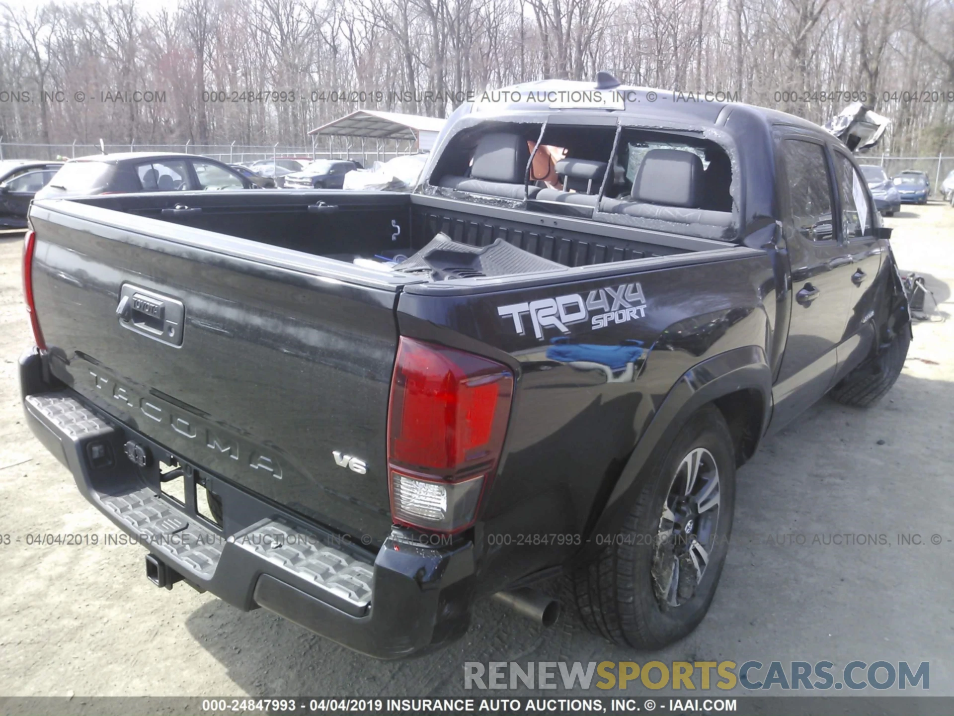 4 Photograph of a damaged car 5TFCZ5AN5KX173971 TOYOTA TACOMA 2019