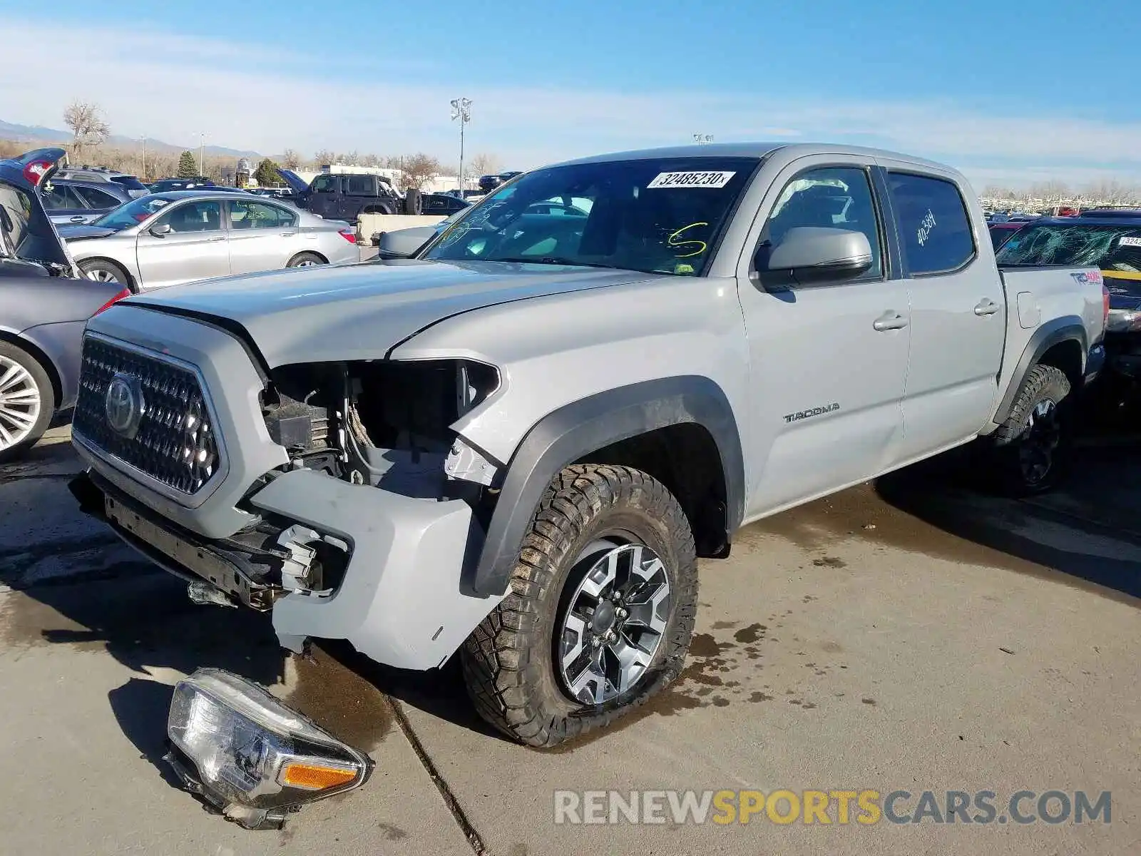 2 Photograph of a damaged car 5TFCZ5AN5KX182265 TOYOTA TACOMA 2019