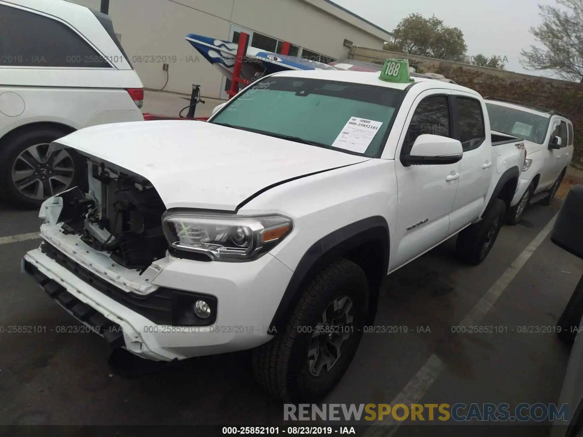 2 Photograph of a damaged car 5TFCZ5AN5KX183027 TOYOTA TACOMA 2019