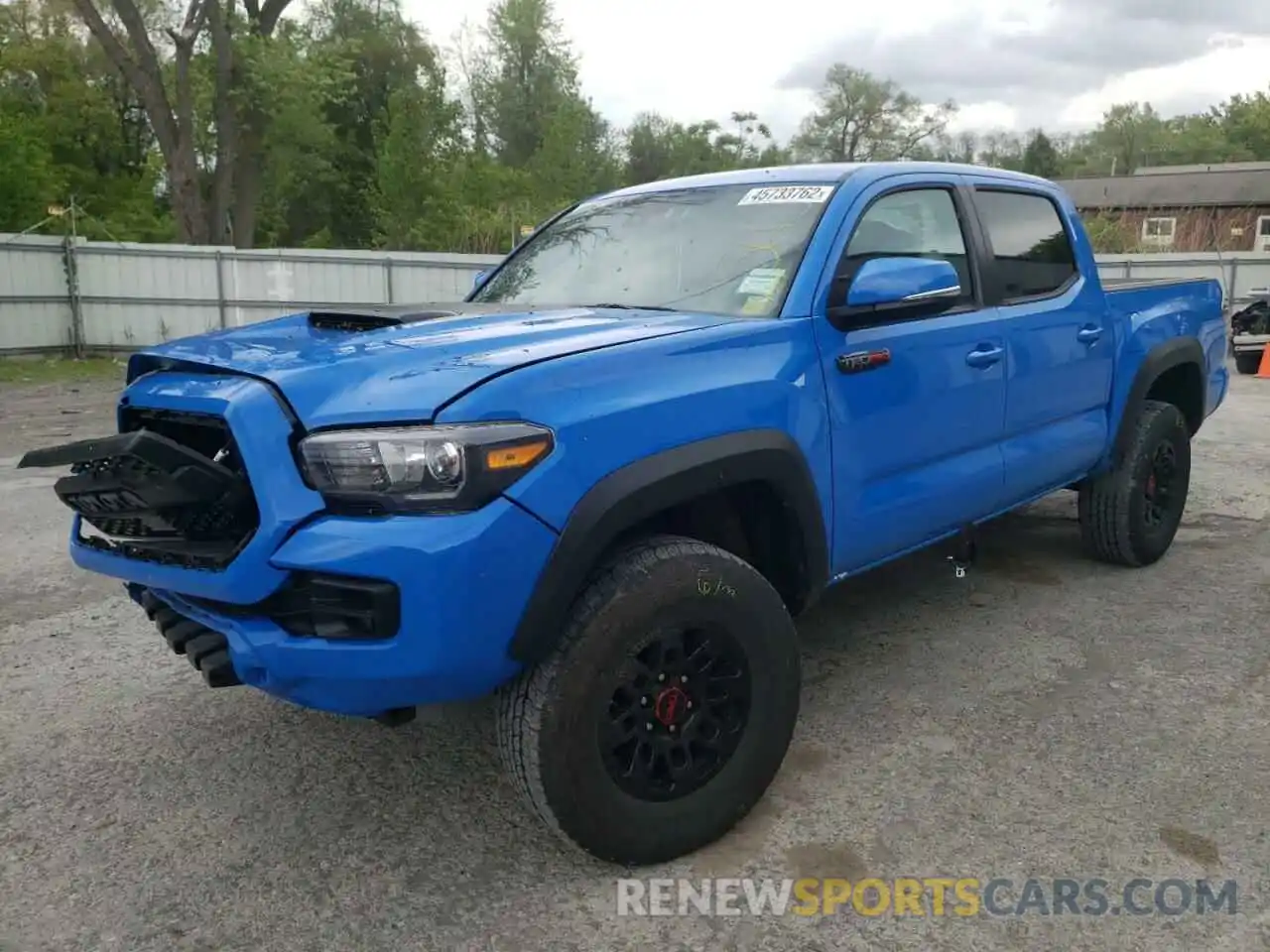 2 Photograph of a damaged car 5TFCZ5AN5KX183383 TOYOTA TACOMA 2019