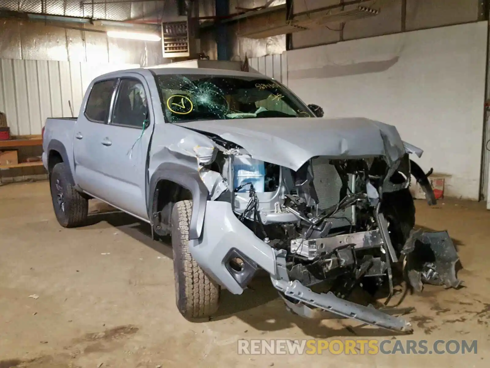 1 Photograph of a damaged car 5TFCZ5AN5KX191841 TOYOTA TACOMA 2019