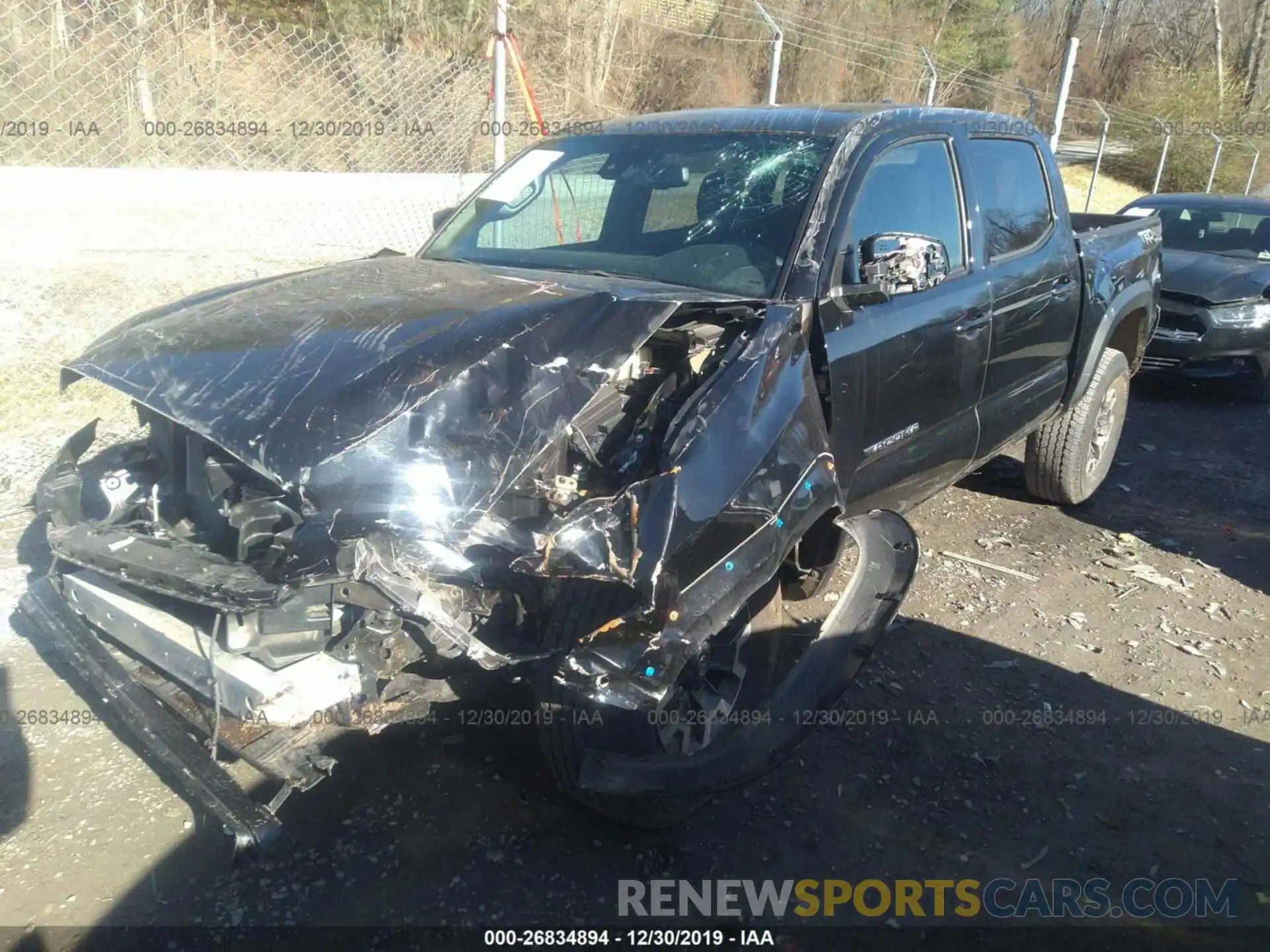 2 Photograph of a damaged car 5TFCZ5AN5KX195033 TOYOTA TACOMA 2019