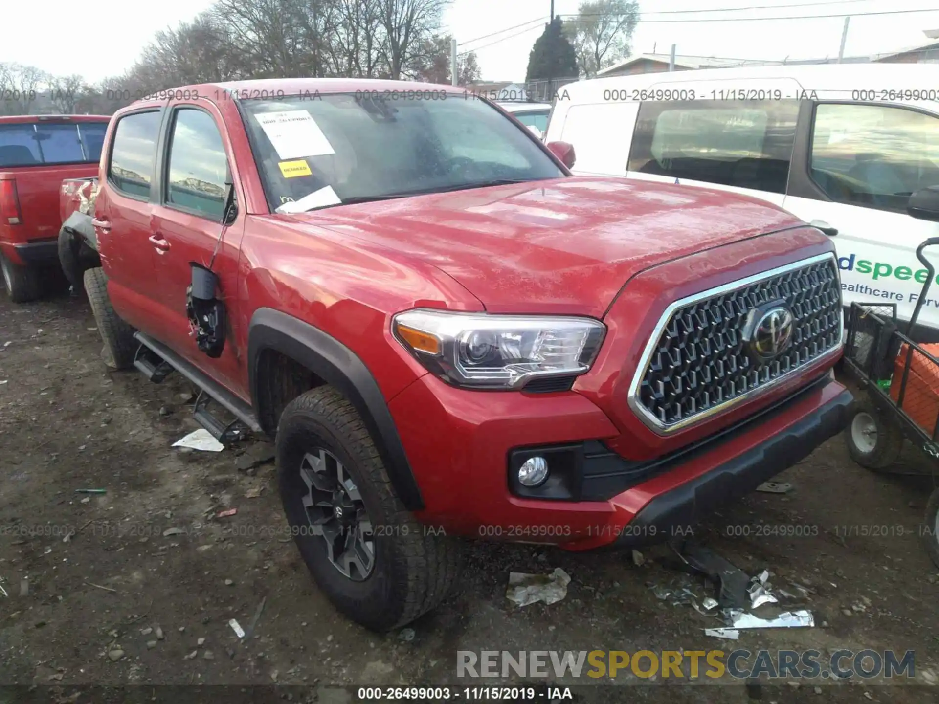 1 Photograph of a damaged car 5TFCZ5AN5KX195940 TOYOTA TACOMA 2019