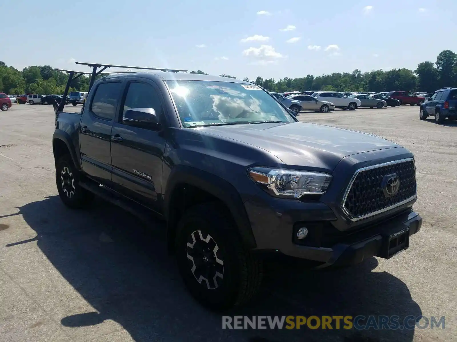 1 Photograph of a damaged car 5TFCZ5AN5KX206676 TOYOTA TACOMA 2019