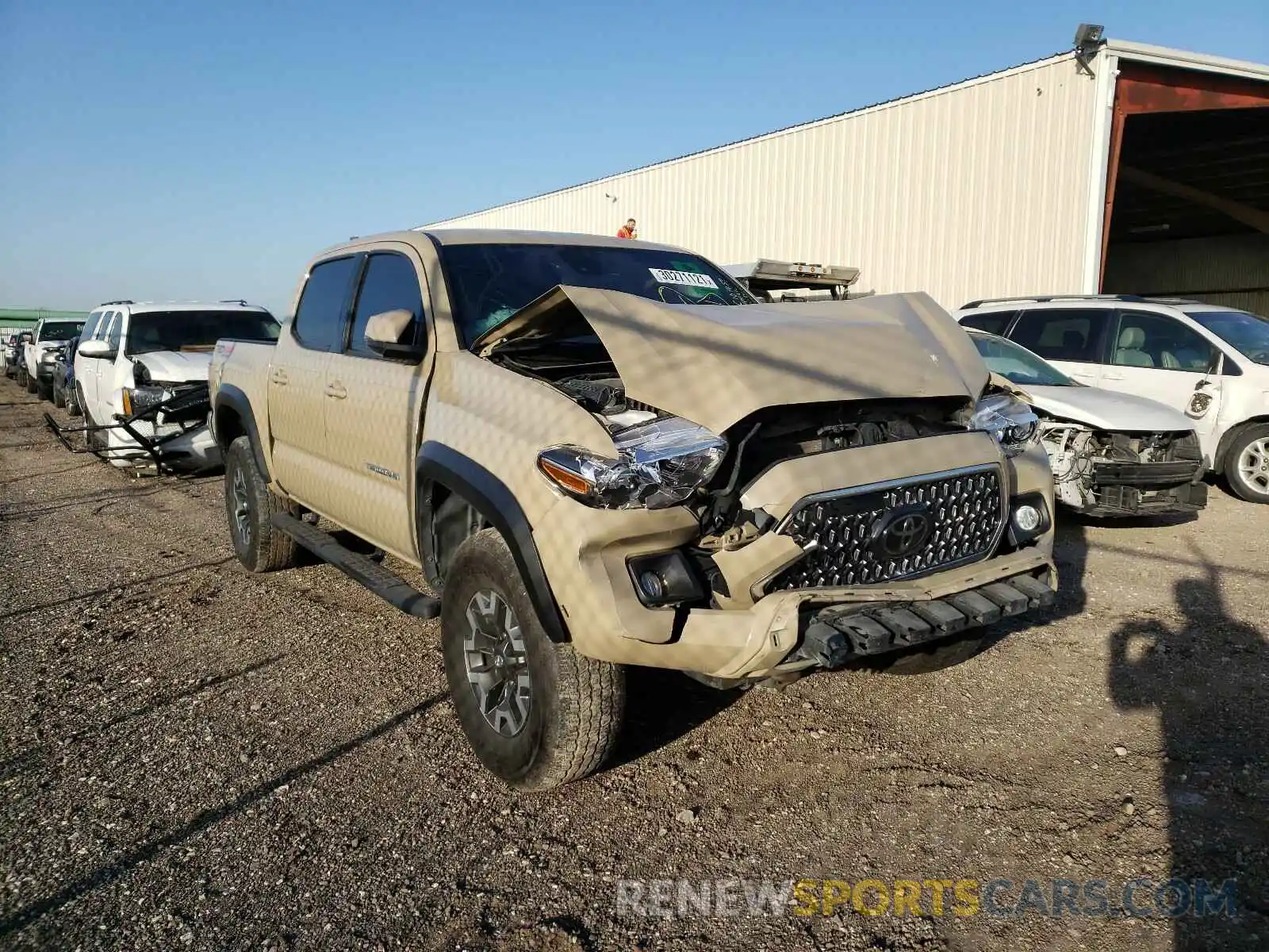 1 Photograph of a damaged car 5TFCZ5AN6KX173056 TOYOTA TACOMA 2019