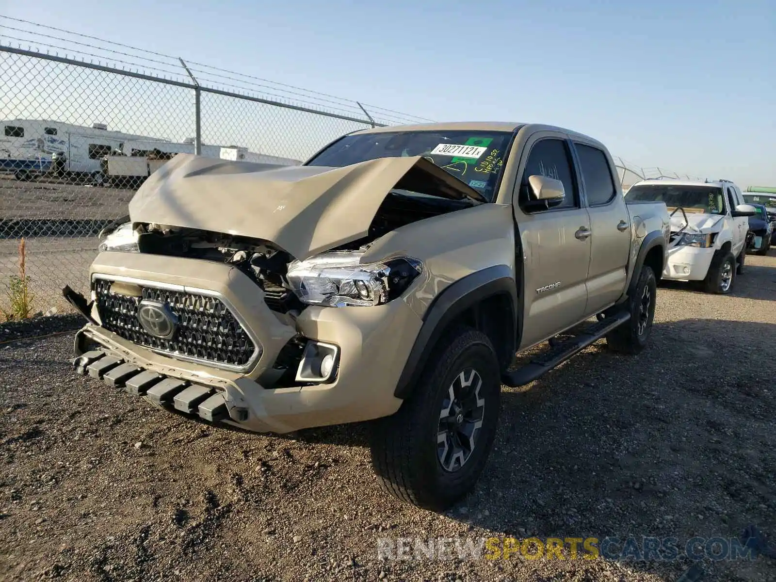 2 Photograph of a damaged car 5TFCZ5AN6KX173056 TOYOTA TACOMA 2019