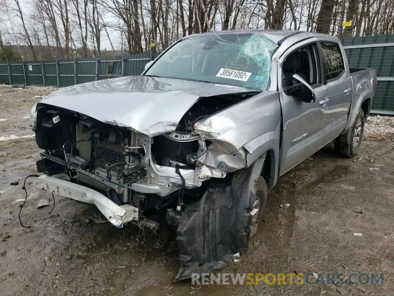 2 Photograph of a damaged car 5TFCZ5AN6KX182985 TOYOTA TACOMA 2019