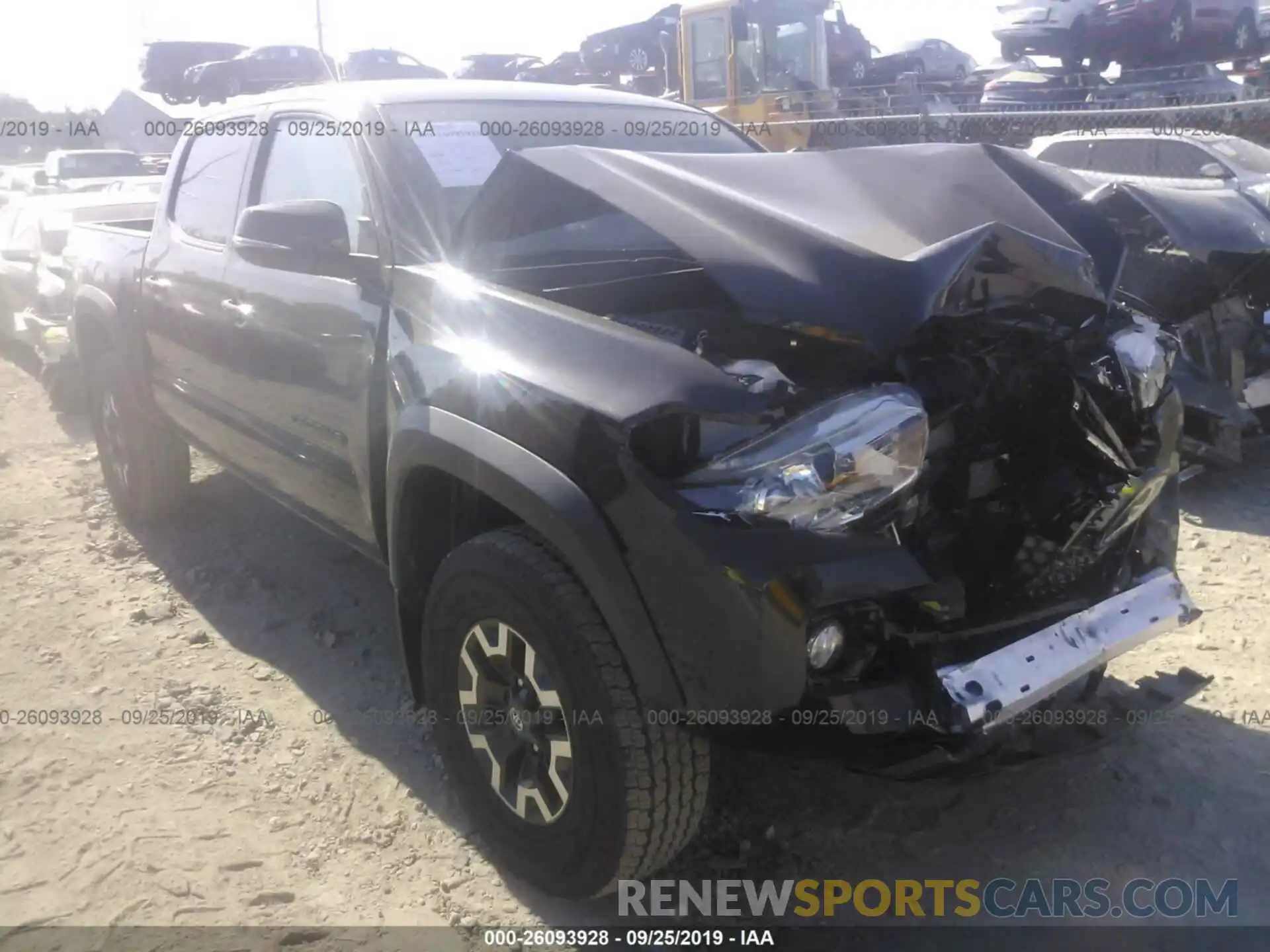 1 Photograph of a damaged car 5TFCZ5AN6KX183005 TOYOTA TACOMA 2019