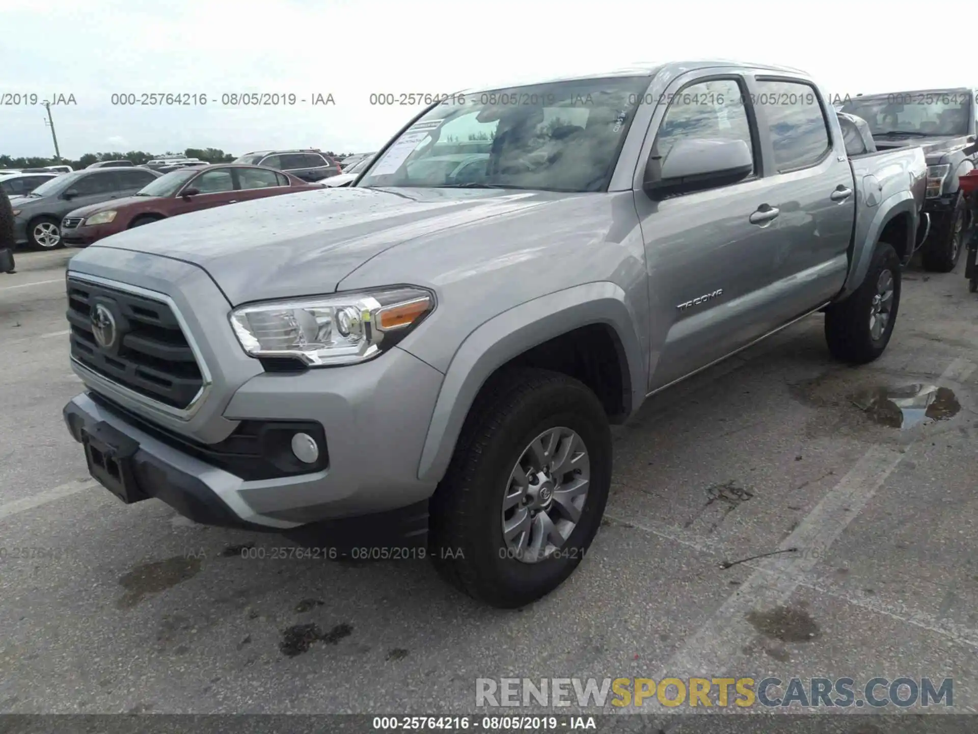 2 Photograph of a damaged car 5TFCZ5AN6KX185885 TOYOTA TACOMA 2019